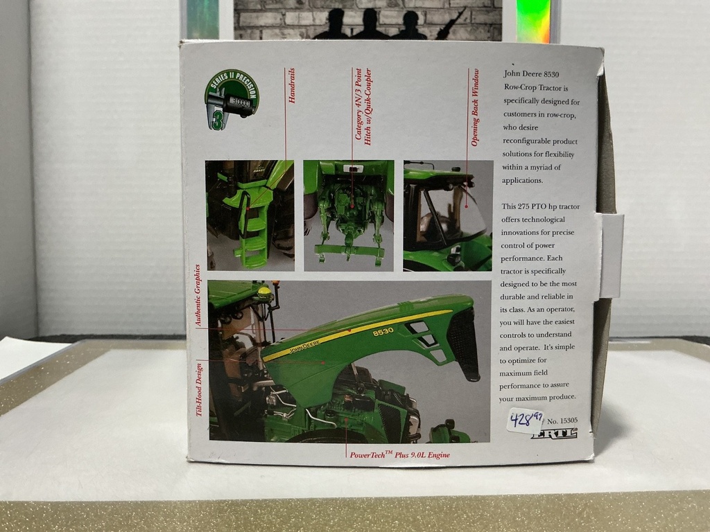 1:32 SERIES II PRECISION 3 JOHN DEERE MODEL 8530 TRACTOR [USED] image
