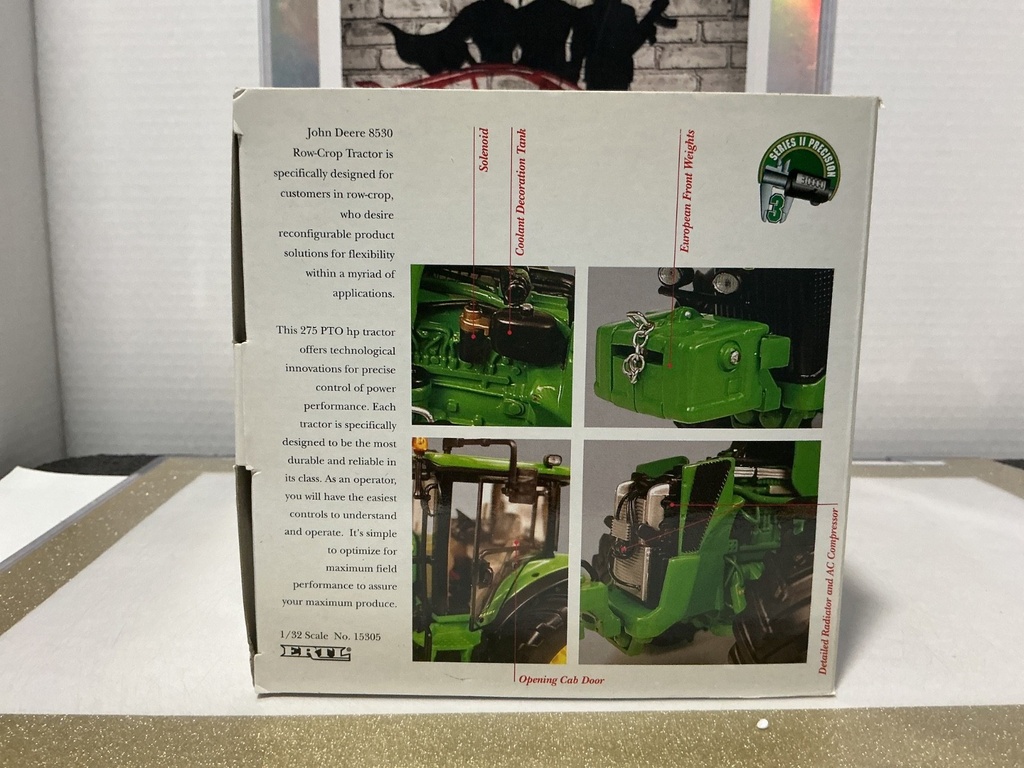 1:32 SERIES II PRECISION 3 JOHN DEERE MODEL 8530 TRACTOR EUROPEAN STYLING [USED] image