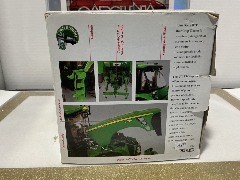 1:32 SERIES II PRECISION 3 JOHN DEERE MODEL 8530 TRACTOR [USED] image