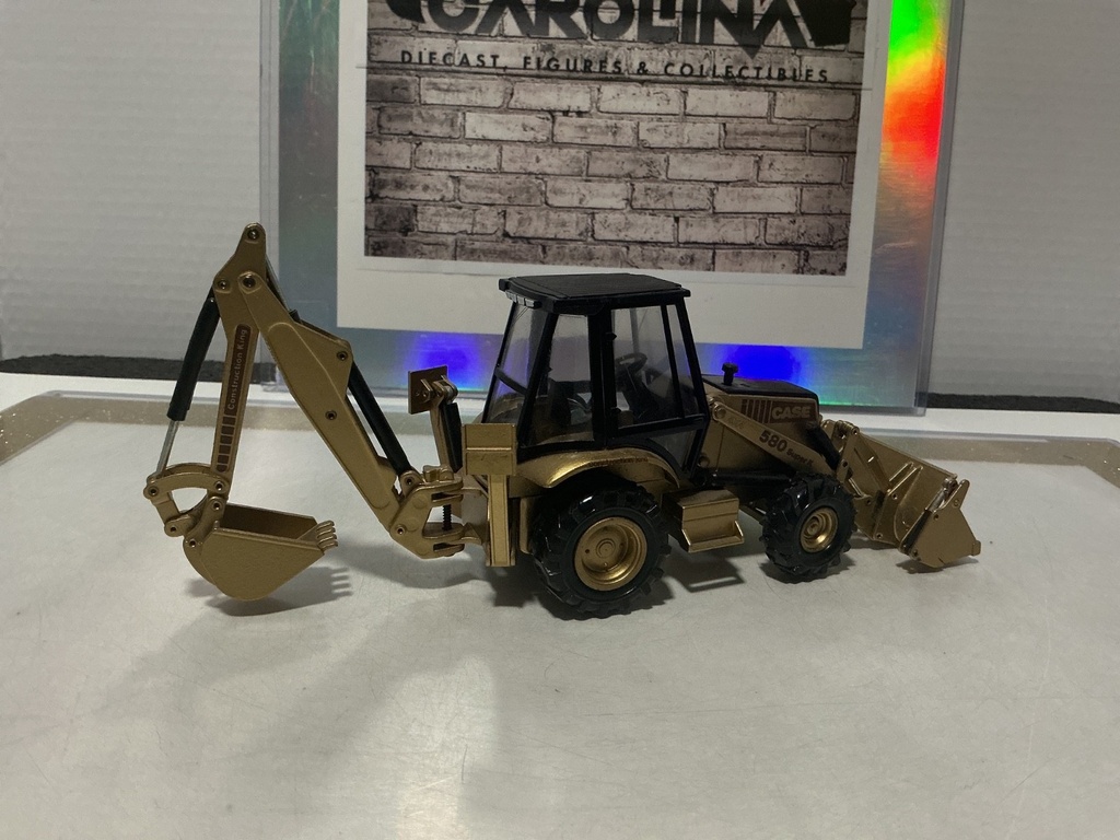 1/35 CONRAD CASE 580 SUPER K BACKHOE LOADER GOLD image