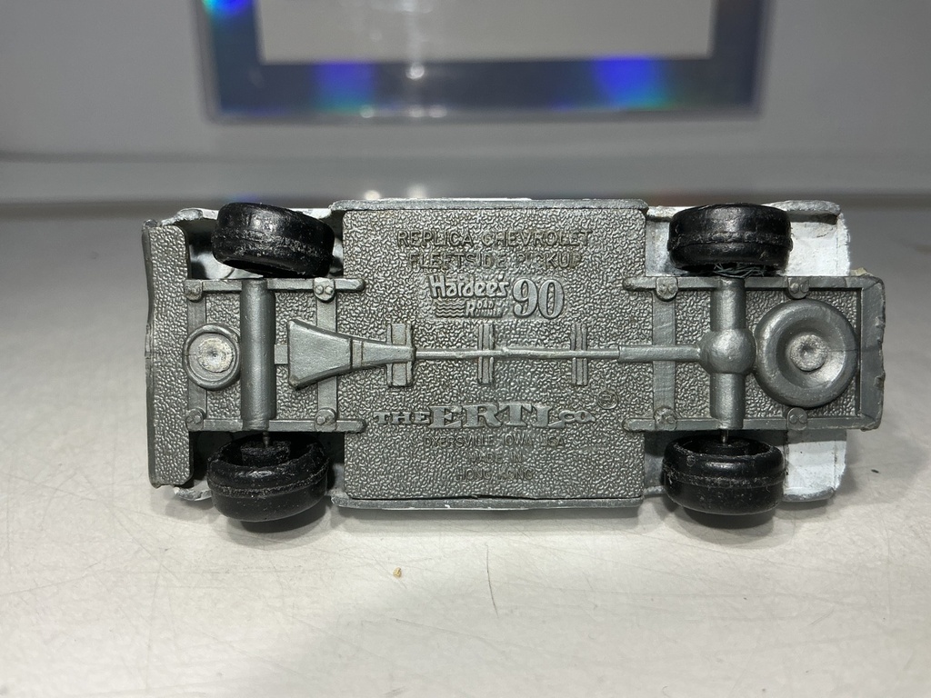 ERTL REPLICA CHEVROLET FLEETSIDE PICKUP HARDEES ROAD MACHINE  - USED/DAMAGED image
