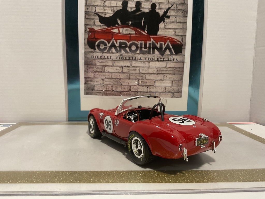 1/18: ERTL SHELBY COBRA 427 #96 RED ON BLACK image