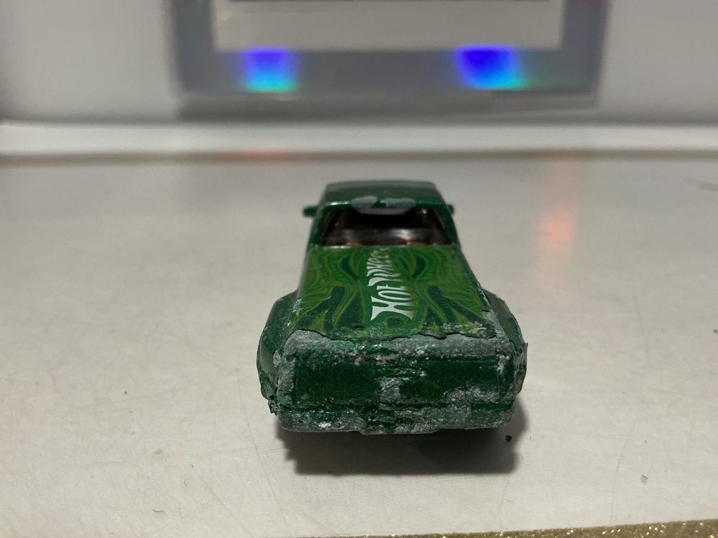 HOT WHEELS CUSTOMIZED C3500 DUALLY PICKUP TRUCK  - USED/DAMAGED image
