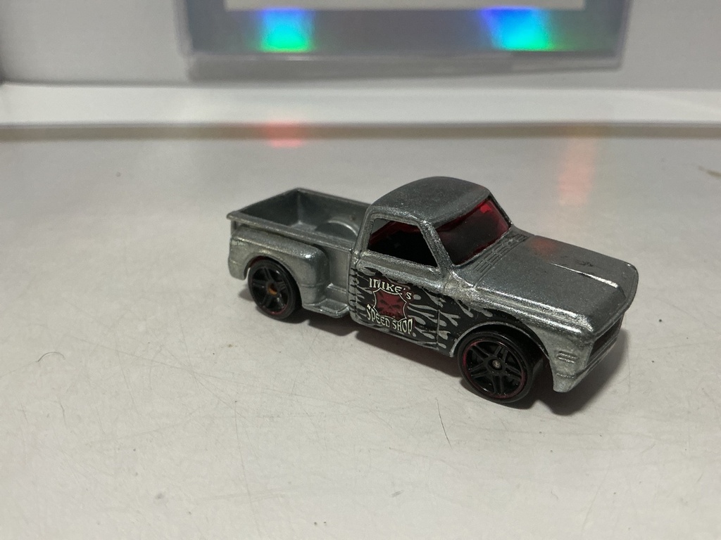 HOTWHEELS MATTEL 2001 CUSTOM 1969 CHEVY MIKE’S SPEED SHOP - USED/DAMAGED image
