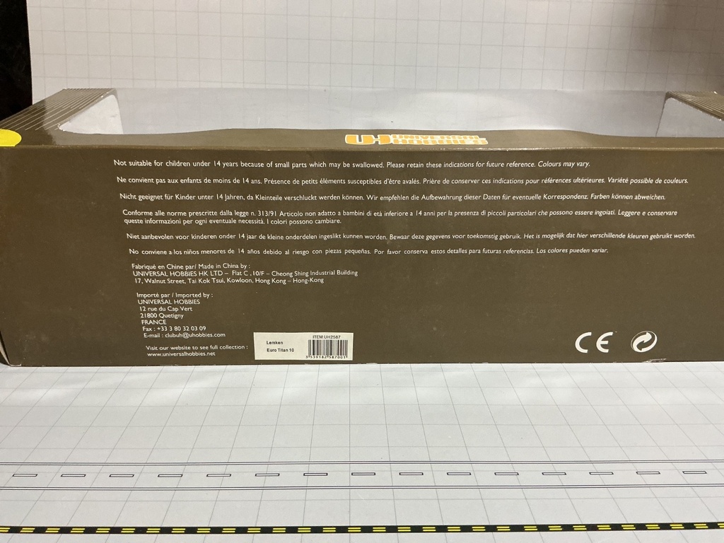 1/32 UNIVERSAL HOBBIES LEMKEN EURO TITAN 10  {DISPLAYED,LOOSE IN BOX } image