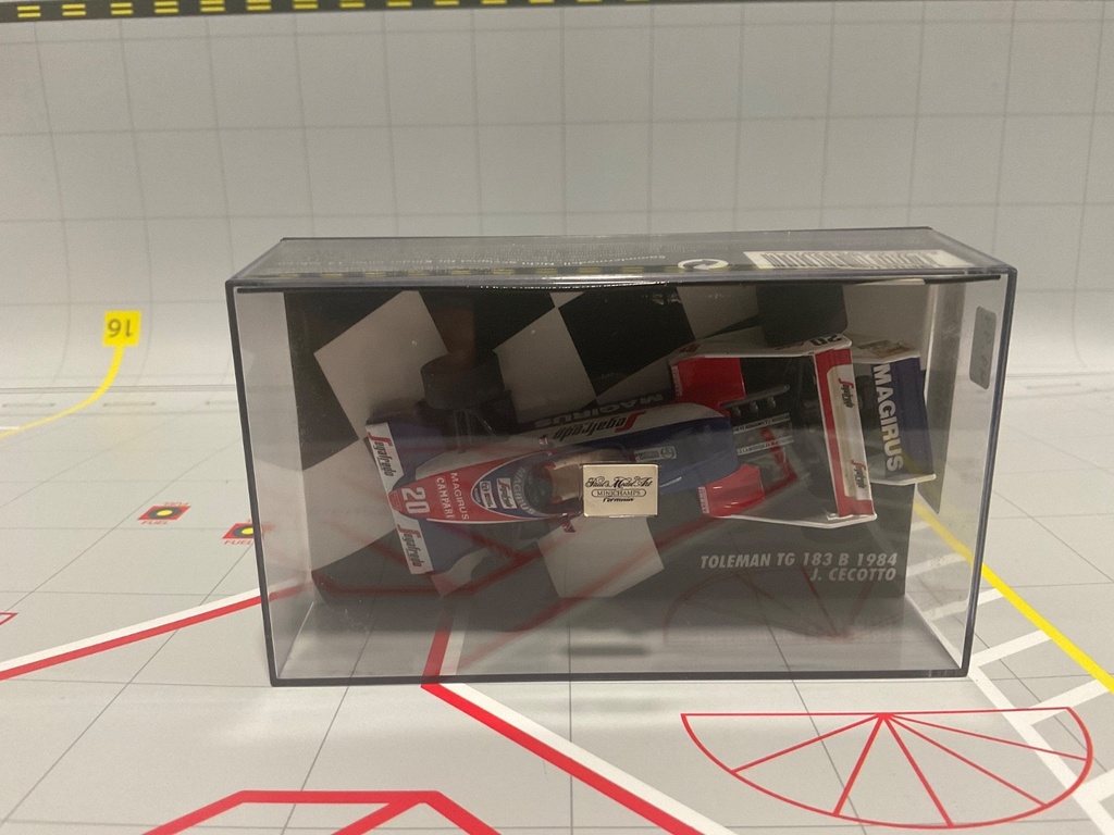 1:43 MINICHAMPS FORMULA 1 TOLEMAN TG 183 B 1984 J. CECOTTO image