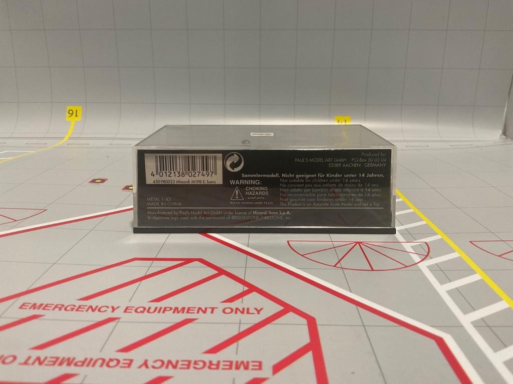 1:43 MINICHAMPS FORMULA 1 MINARDI M198 E. TUERO image