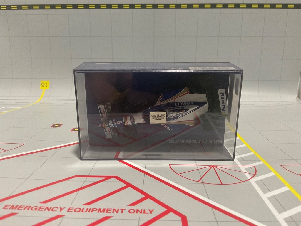 1:43 MINICHAMPS FORMULA 1 WILLIAMS RENAULT FW 18 1996 JACQUES VILLENEUVE image