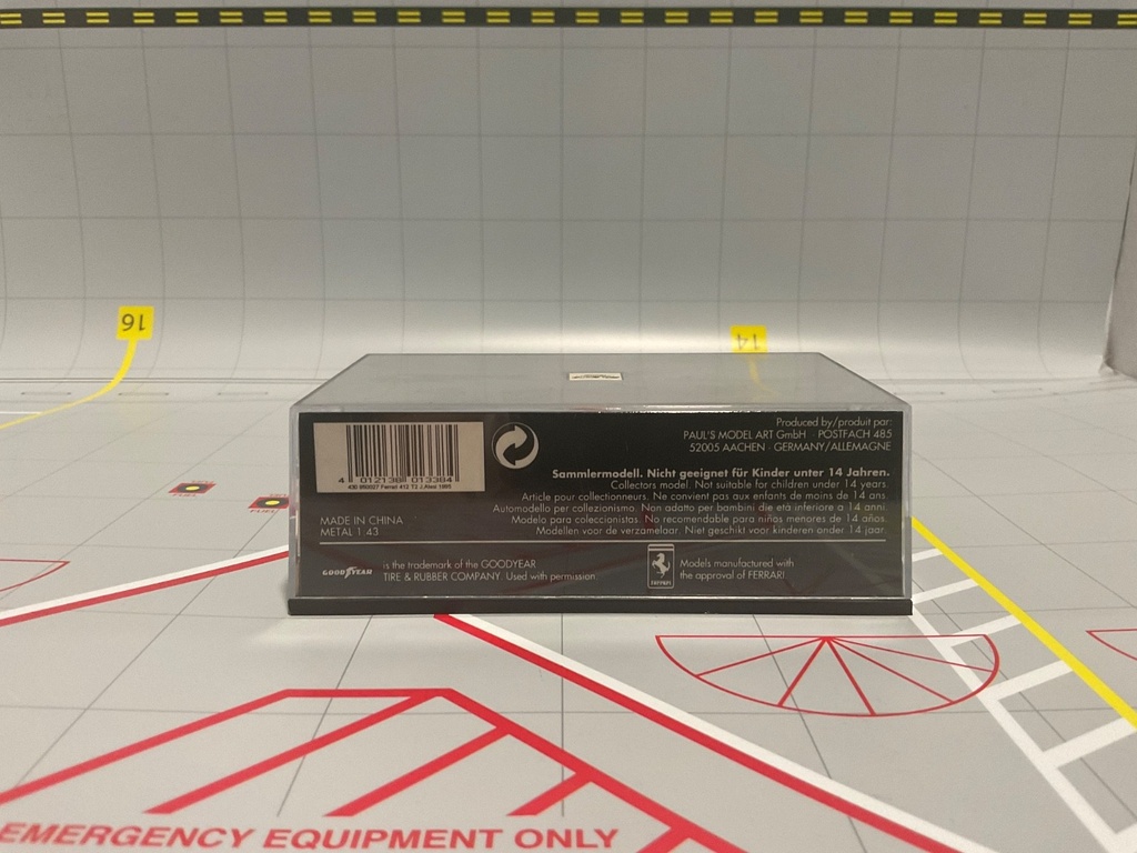 1:43 MINICHAMPS FORMULA 1 FERRARI 412 T2 J. ALESI image
