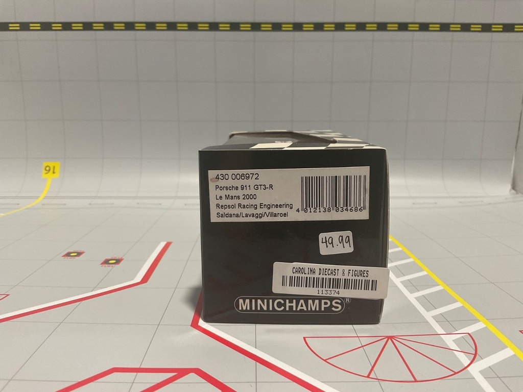 1:43 MINICHAMPS RALLY CAR PORSCHE 911 GT3-R SALDANA/LAVAGGI/DIEZ-VILLAROEL image