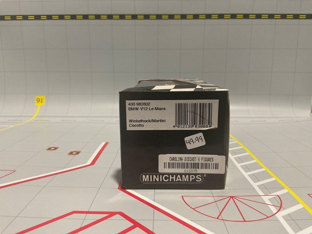 1:43 MINICHAMPS RALLY CAR BMW V12 LE MANS WINKELHOCK/MARTINI/CECOTTO image