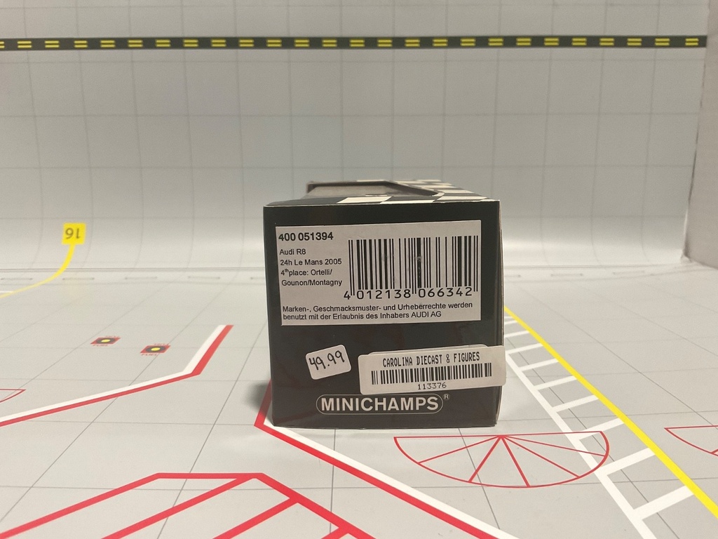 1:43 MINICHAMPS RALLY CAR AUDI R8 ORTELLI/GOUNON/MONTAGNY image