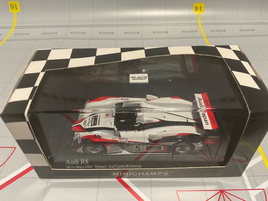 1:43 MINICHAMPS RALLY CAR AUDI R8 ARA/CAPELLO/KRISTENSEN image