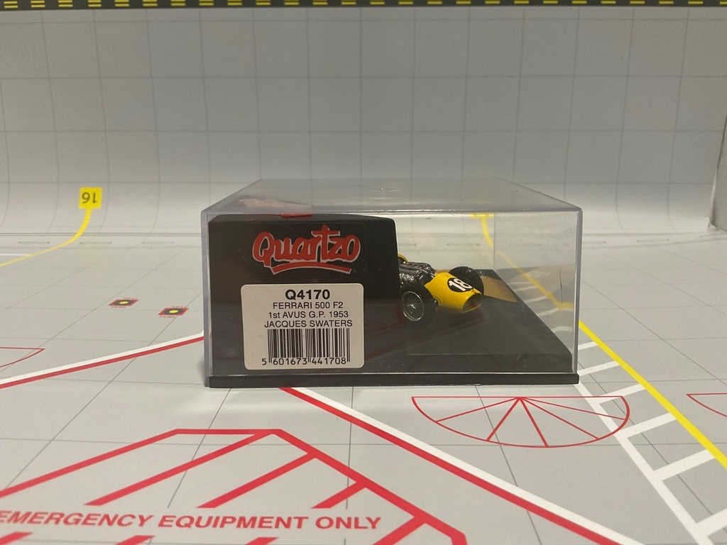 1:43 QUARTZO Q4170 FERRARI 500 F2 1ST AVUS G.P. 1953 JACQUES SWATERS image