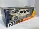 1:18 JADA TOYS DUB CITY (DISPLAYED) CADILLAC ESCALADE CREAM ON GREY/BROWN image