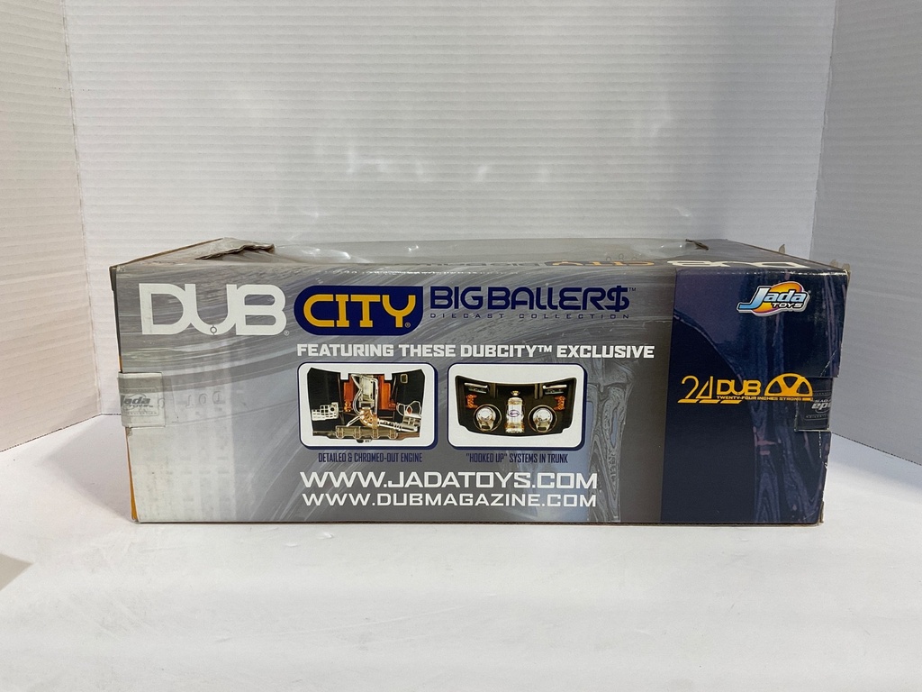 1:18 JADA TOYS DUB CITY (DISPLAYED) CHEVROLET IMPALA SS BLACK ON GREY image