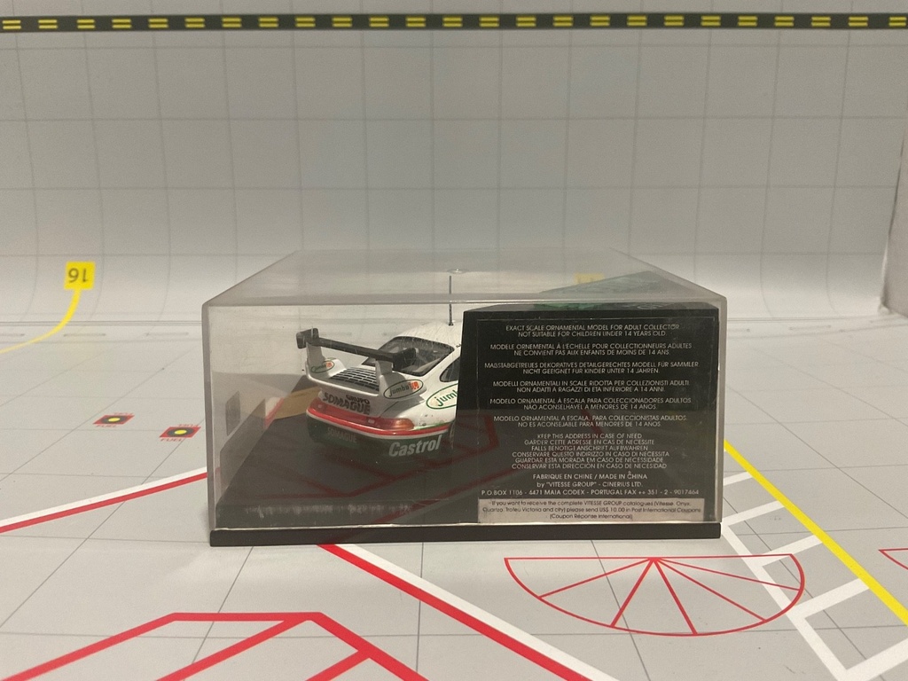 1:43 VITESSE RALLY CAR L167F PORSCHE GT2 “JUMBO” #76 QUALIFYING LE MANS 1996 image