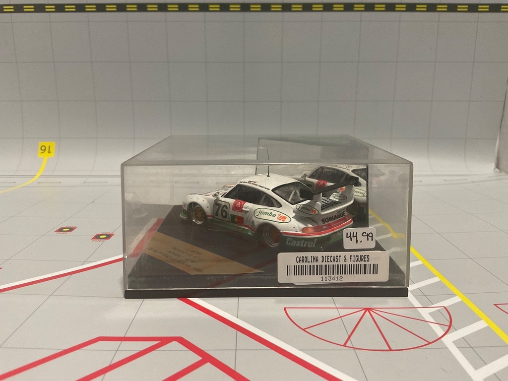1:43 VITESSE RALLY CAR L167F PORSCHE GT2 “JUMBO” #76 QUALIFYING LE MANS 1996 image