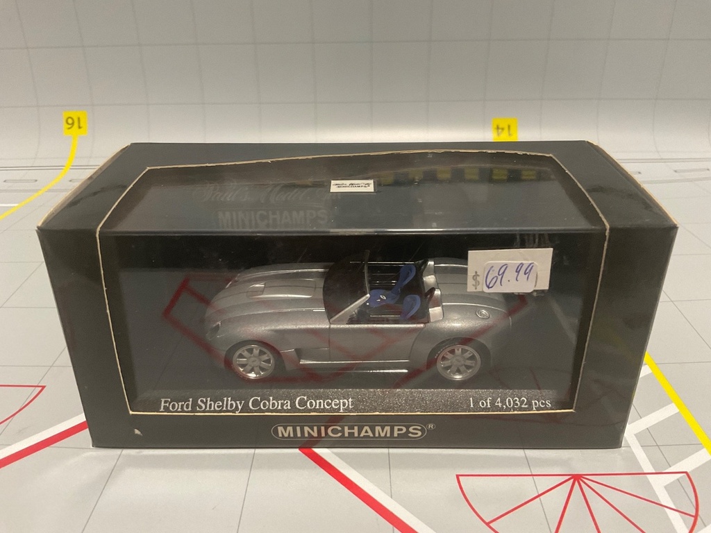 1:43 MINICHAMPS FORD SHELBY COBRA CONCEPT 2004 GRAY METALLIC image