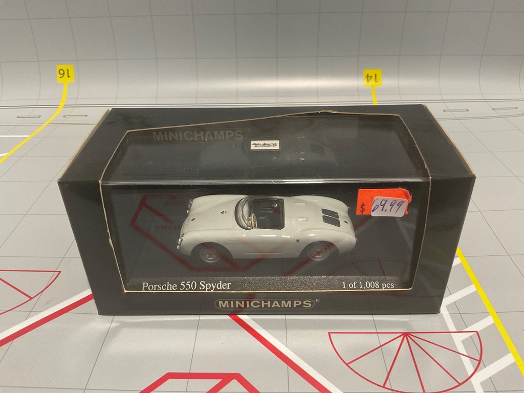 1:43 MINICHAMPS PORSCHE 550 SPYDER 1955 WHITE image