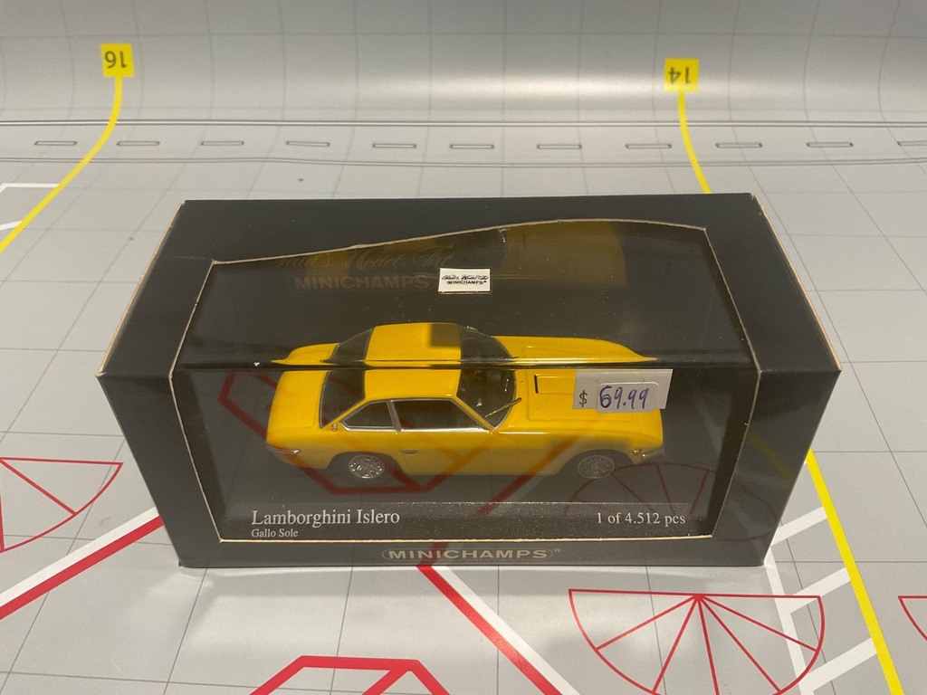 1:43 MINICHAMPS LAMBORGHINI ISLERO 1968 YELLOW image