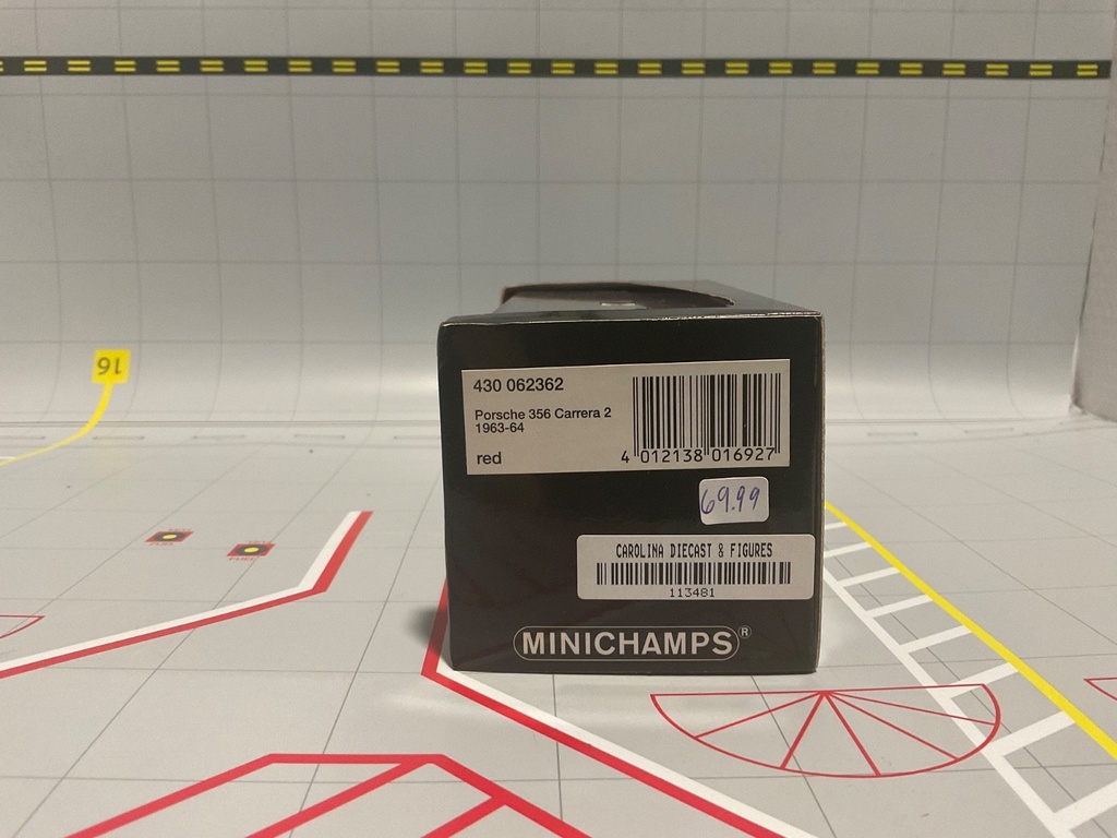1:43 MINICHAMPS PORSCHE 356 CARRERA 2 1963-64 RED image