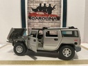 1/18: MAISTO HUMMER H2 SILVER ON GREY (MISSING ANTENNA) image