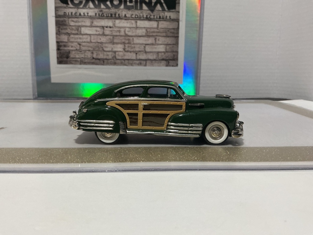 1/43 BROOKIN MODELS #50 1948 CHEV. AERO SEDAN GREEN WOODY image