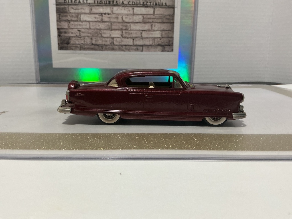 1/43 BROOKIN MODELS #34 1954 NASH AMBASSADOR BURGUNDY image