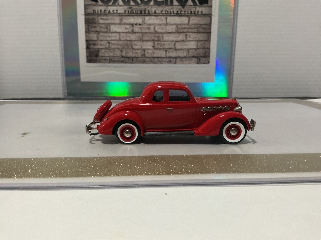 1/43 BROOKIN MODELS RED 1935 PLYMOUTH 5-WINDOW COUPE BRK90 image