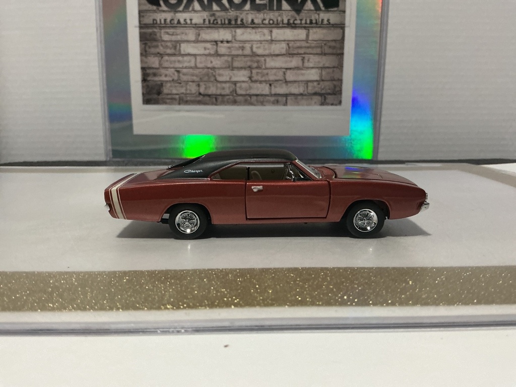 1/43 FRANKLIN MINT PRECISION DODGE CHARGER BROWN/BLACK TOP image