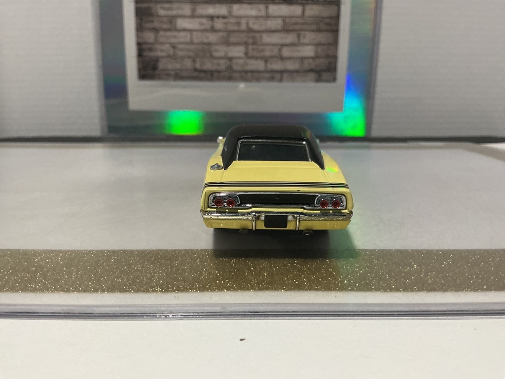 1/43 FRANKLIN MINT PRECISION DODGE CHARGER YELLOW/BLACK TOP image