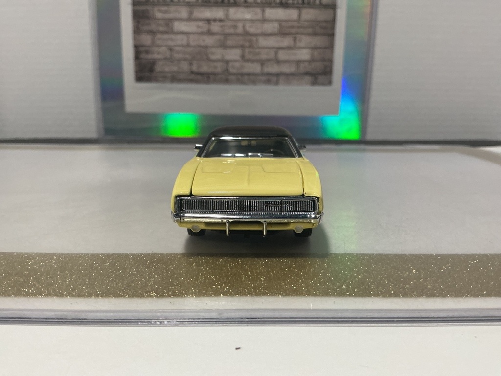 1/43 FRANKLIN MINT PRECISION DODGE CHARGER YELLOW/BLACK TOP image