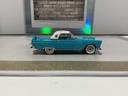 1/43 FRANKLIN MINT PRECISION 1956 FORD THUNDERBIRD BLUE/WHITE TOP *TOP COMES OFF image