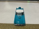 1/43 FRANKLIN MINT PRECISION 1956 FORD THUNDERBIRD BLUE/WHITE TOP *TOP COMES OFF image