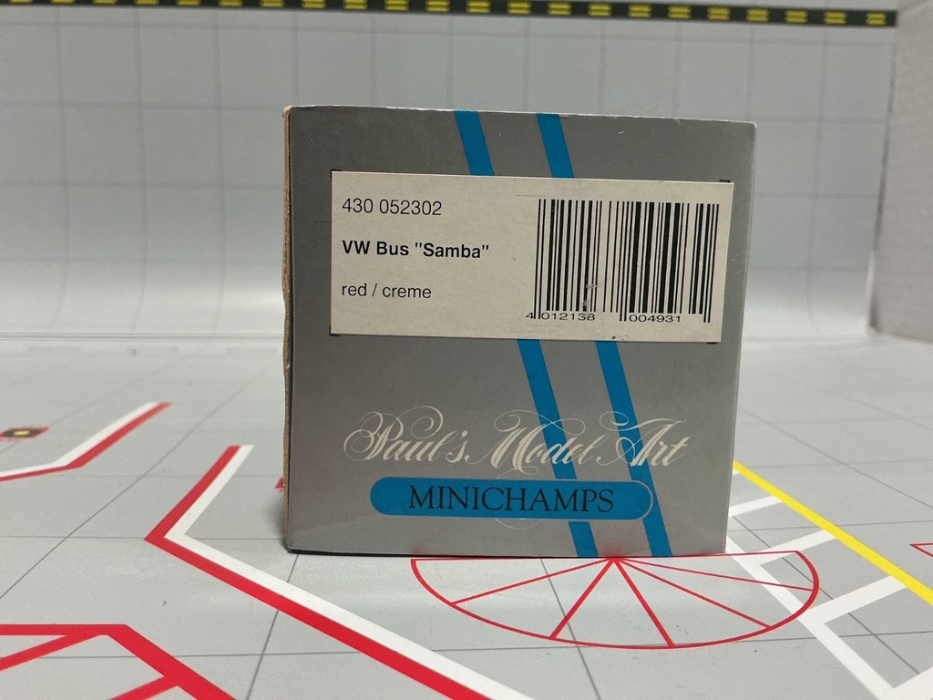 1:43 MINICHAMPS VW BUS SAMBA RED / CREME image