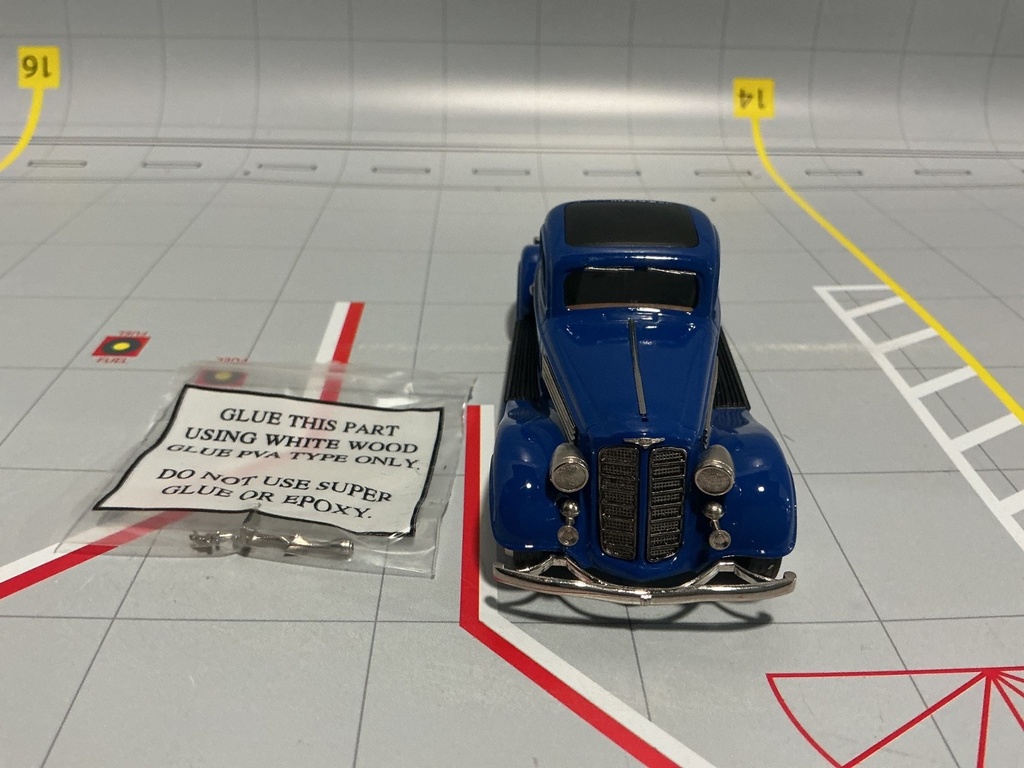 1:43 BROOKLIN MODELS BRK 133 1934 BUICK 96-S COUPE ROYALE BLUE image