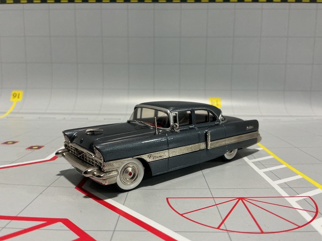 1:43 BROOKLIN MODELS BRK 66 1956 PACKARD PATRICIAN 4 DOOR SEDAN *ANTENNA BENT image