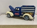1/18: GOLDEN WHEELS 1940 FORD PEPSI BOTTLE TRUCK BLUE ON BROWN image