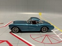 1:43 DINKY / MATCHBOX 1957 CHEVROLET CORVETTE DYM 92139 BLUE ON RED image