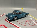 1:43 DINKY / MATCHBOX 1957 CHEVROLET CORVETTE DYM 92139 BLUE ON RED image