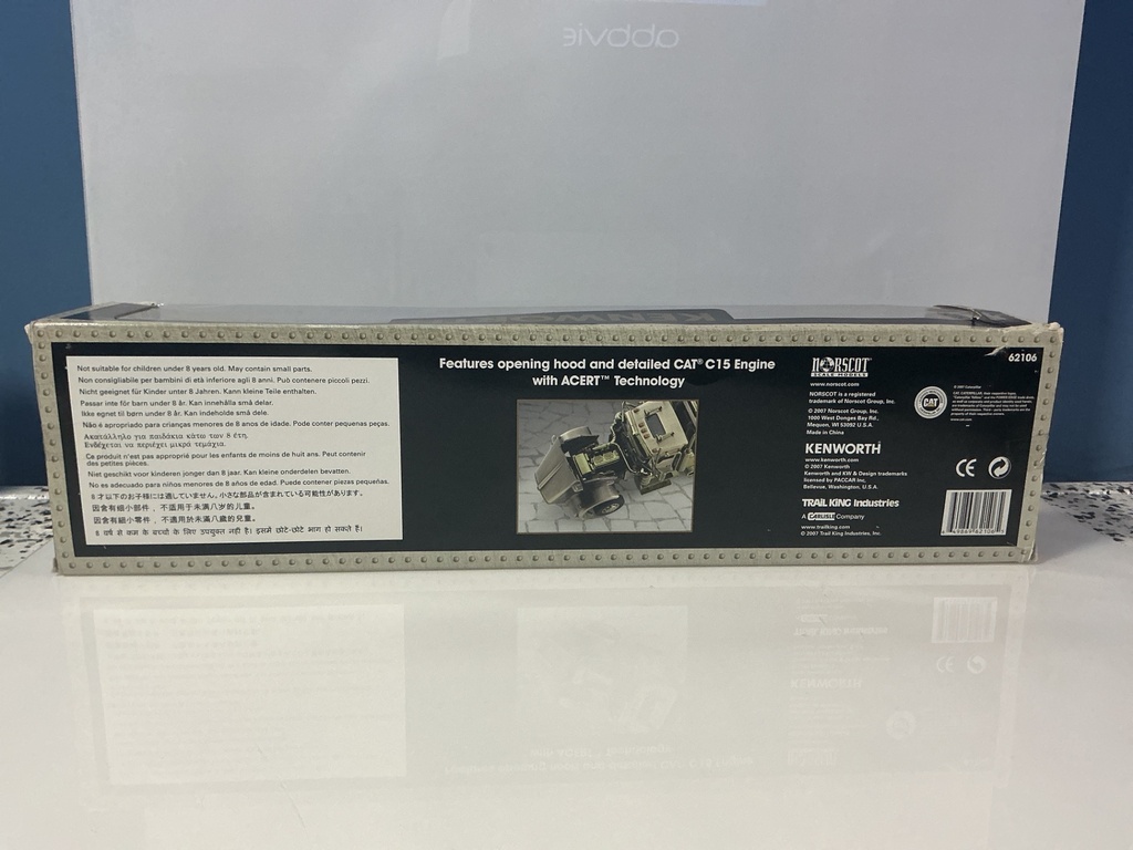 1:50 NORSCOT KENWORTH W900 TRACTOR AND LOWBOY TRAILER #62106 LE GOLD - Photo 4