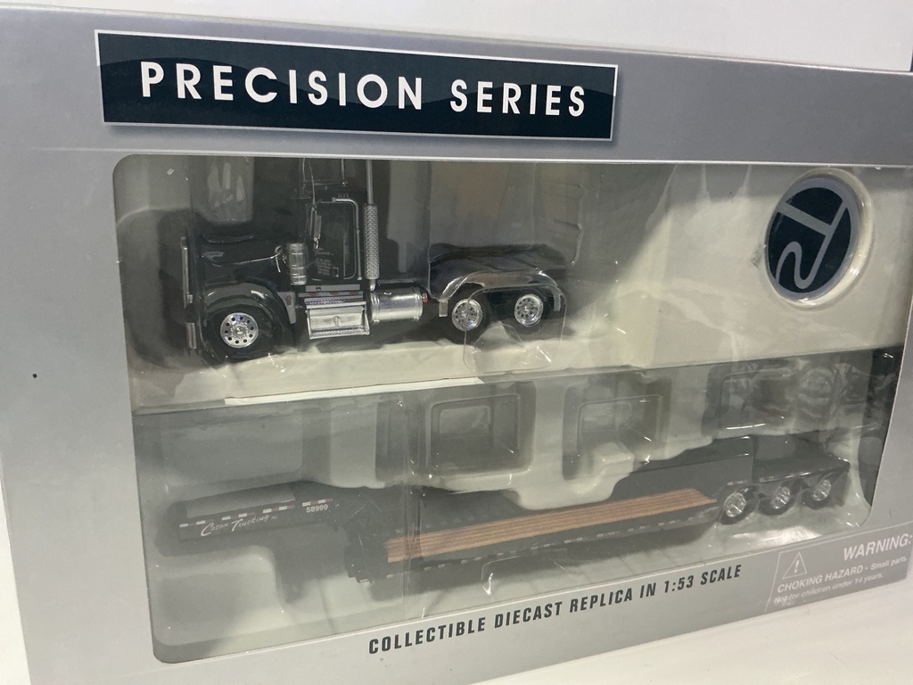 1:53 TONKIN PRECISION SERIES KENWORTH DAY CAB CATON TRUCKING WITH LOW BOY - Photo 2