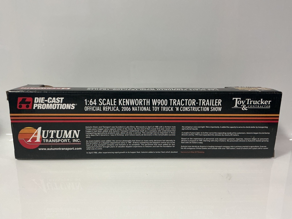 1:64 DIE-CAST PROMOTIONS DCP KENWORTH  W900 WITH AUTUMN TRANSPORT TRAILER - Photo 4