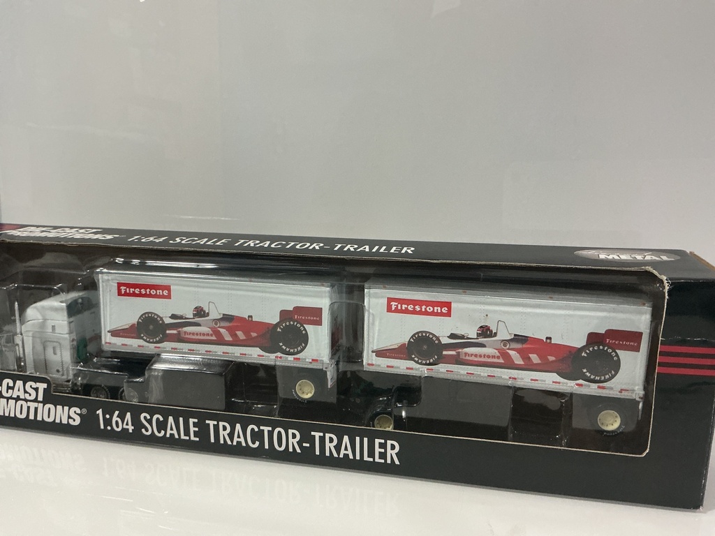 1:64 DIE-CAST  PROMOTIONS DCP PETERBILT WITH FIRESTONE PUP TRAILERS #31643 - Photo 3