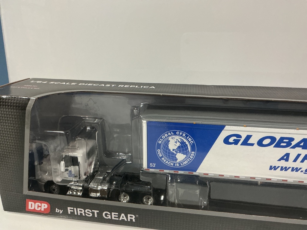 1:64 DIE-CAST PROMOTIONS  DCP MACK TRACTOR WITH GLOBAL BOX VAN #60–0821 - Photo 2