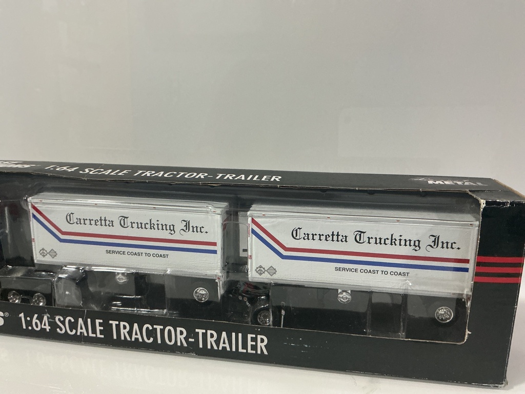 1:64 DIE-CAST PROMOTIONS DCP KENWORTH K100 WITH CARRETTA  PUP TRAILERS #33491 - Photo 3