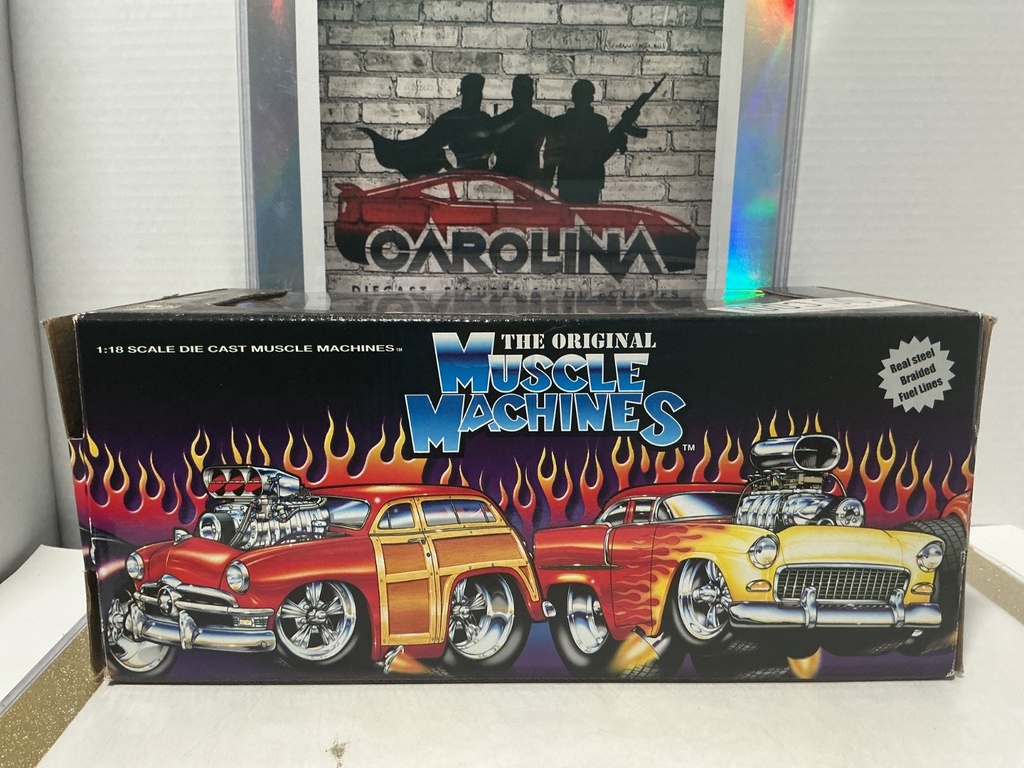 1/18: MUSCLE MACHINES PURPLE ‘41 WILLYS COUPE image