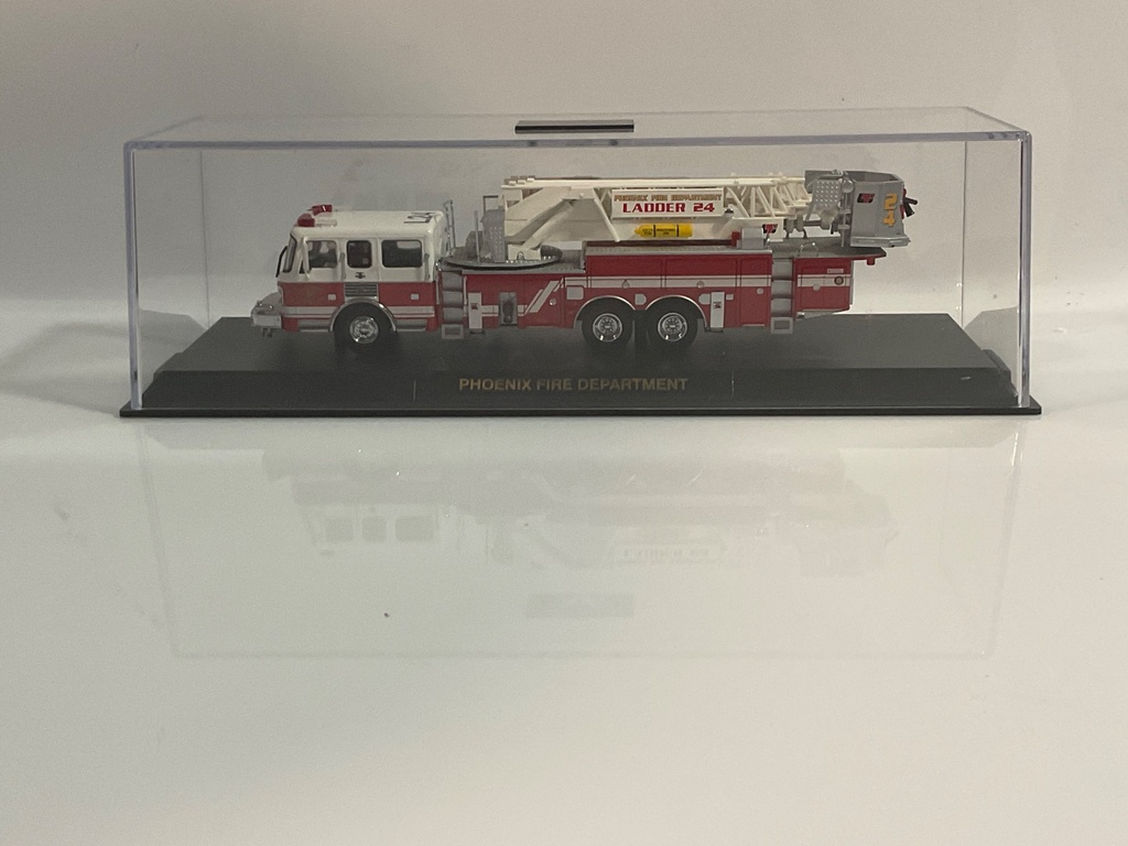 1/64 CODE 3 PHOENIX FIRE DEPT AMERICAN LAFRANCE TOWER LADDER - Photo 2