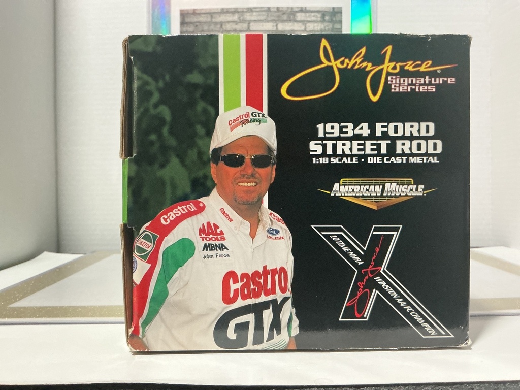 1/18: ERTL JOHN FORCE SIGNATURE SERIES 1934 FORD STREET ROD image